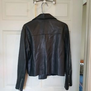 Designer Aqua genuine leather jacket - size M